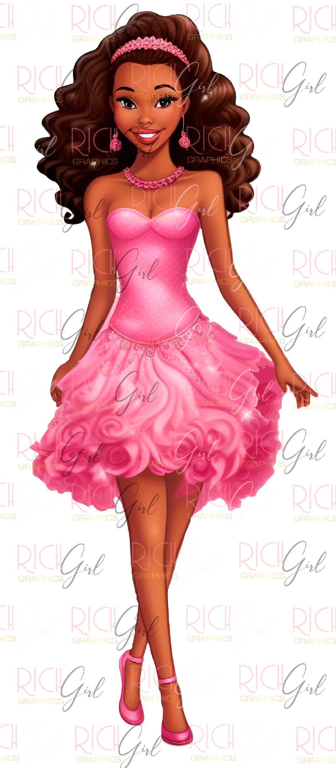 African American Barbie Clipart – Rich Girl Graphics