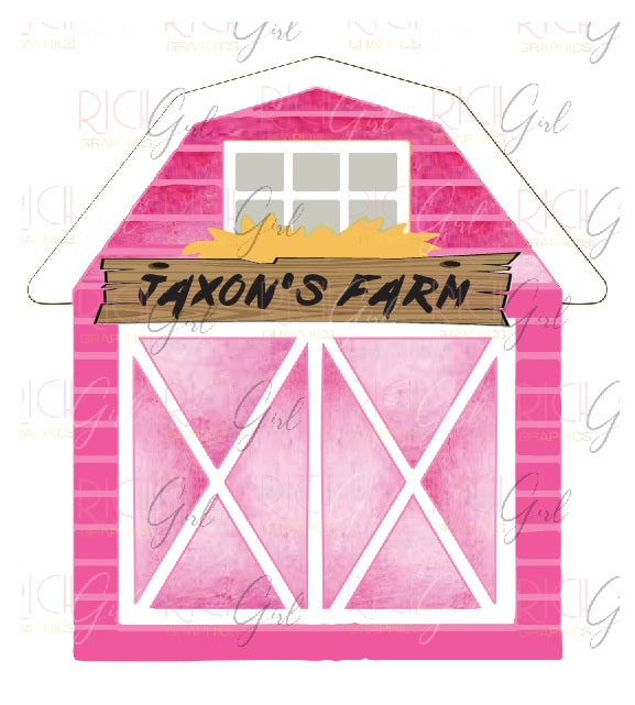 Pretty Pink Barn – Rich Girl Graphics