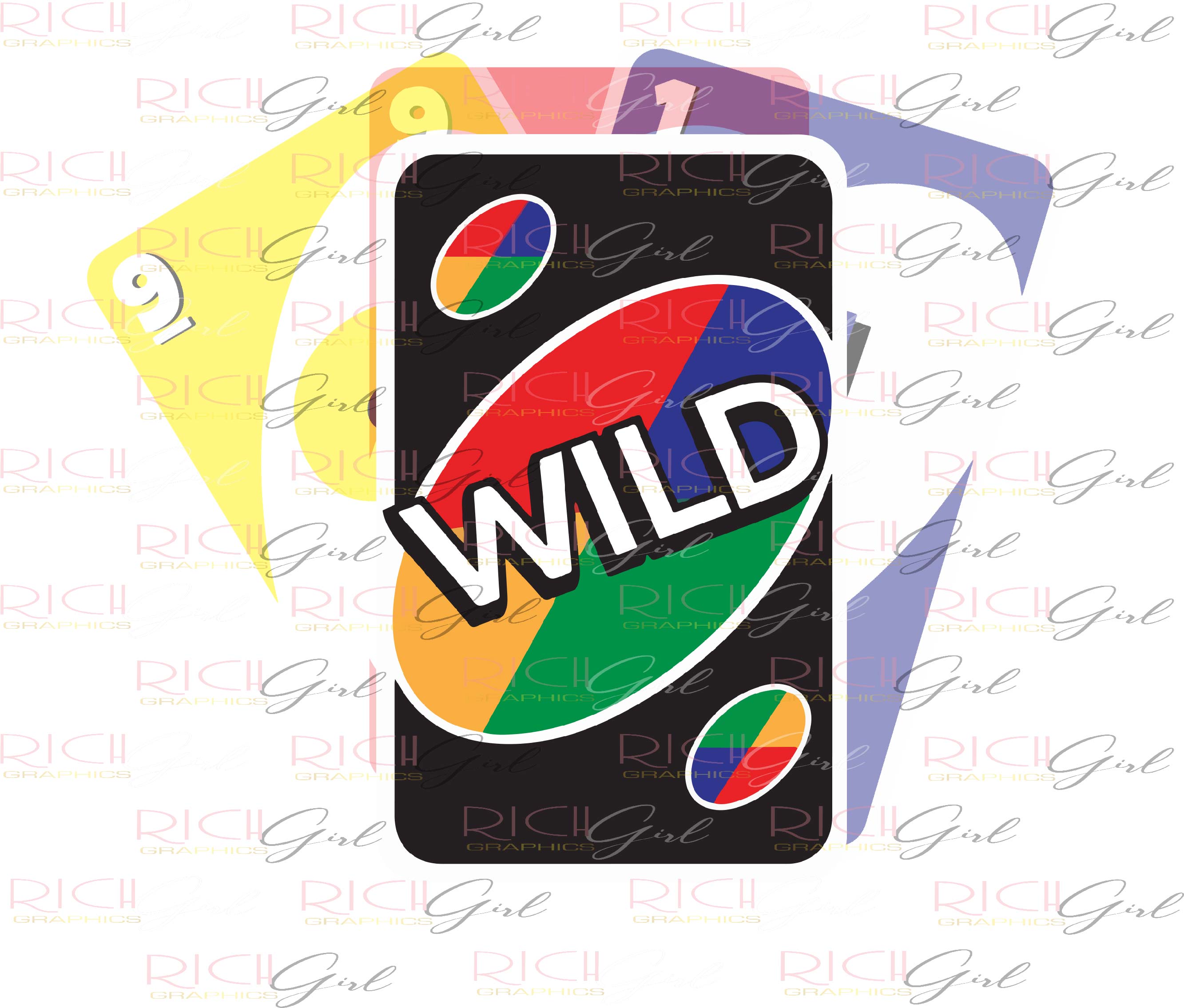 Uno Cutout Props - WILD CARDS